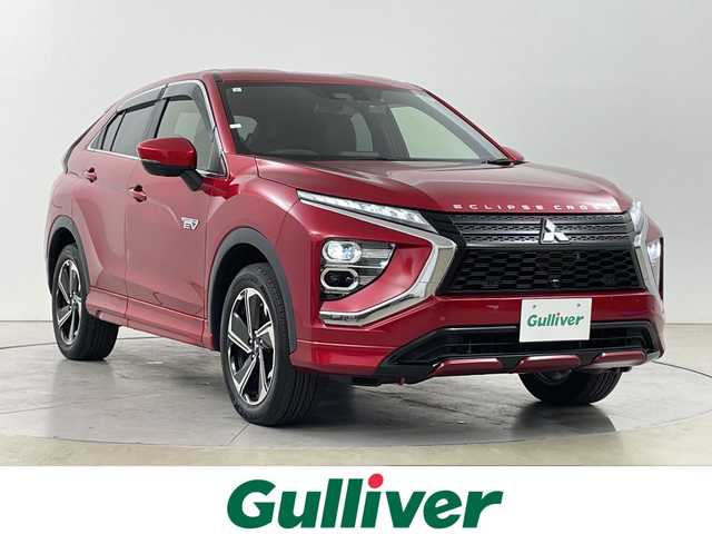 三菱 エクリプス クロス ＰＨＥＶ P 道央・札幌 2021(令3)年 3.5万km レッドダイヤモンド ・４WD/ PHEV/・衝突被害軽減ブレーキシステム/・レーダークルーズコントロール/・純正ディスプレイ/・Bluetooth/ ワンセグ//・全方位カメラ/・ハーフレザーシート/・運転席/助手席シートヒーター/・パワーシート/ステアリングヒーター/・LEDオートライト/オートハイビーム/・ヘッドアップディスプレイ/・AC100V1500W//・コーナーセンサー/・パドルシフト/・スマートキーx２