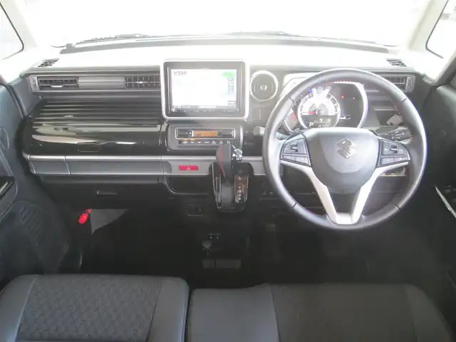 スズキ スペーシア カスタム HYBRID XS ターボ 千葉県 2021(令3)年 2.7万km ピュアホワイトP ワンオーナー/社外8インチメモリナビ、フルセグTV/バックカメラ/オーディオ【CD/DVD/SD/BT/USB】/両側パワースライドドア/デュアルカメラブレーキサポート/パーキングセンサー/レーダークルーズコントロール/LEDヘッドライト&LEDフォグ/純正15インチアルミホイール/ハーフレザーシート/D席シートヒーター/プッシュスタート/前後ドライブレコーダー/ETC/スイッチ付き革巻きステアリング/アイドリングストップ/新車保証書/取扱説明書/ナビ取扱説明書
