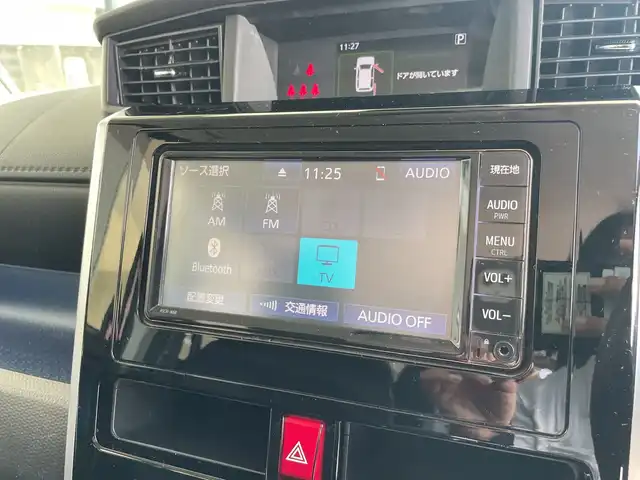 トヨタ タンク カスタムG 愛知県 2019(令1)年 4.9万km ブラックマイカメタリック/ファイアークォーツレッドメタリック 純正SDナビ/両側パワースライドドア/クルーズコントロール/バックカメラ/純正アルミホイール/LEDヘッドライト/レーンキープアシスト/オートマチックハイビーム/ドライブレコーダー/Bluetooth/ステアリングスイッチ/スマートキー/プッシュスタート/ETC/純正フロアマット/オートライト