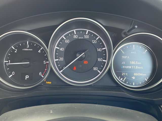 マツダ ＣＸ－８ XD Lパッケージ 愛媛県 2018(平30)年 8.7万km チタニウムフラッシュマイカ 純正メーカーメモリナビ/（AM/FM/CD/DVD/BT/USB/AUX/フルセグ）/白レザーシート/前席パワーシート/運転席シートメモリ/前後席シートヒーター/レーダークルーズコントロール/レーンキープ/衝突軽減ブレーキ/コーナーセンサー/全方位モニター/ドライブレコーダー/ステアリングヒーター/パワーバックドア/電動ホールド/スマートキー/プッシュスタート/ETC/TVキャンセラー/オートライト/社外レーダー/電動格納ミラー/ルーフレール/HUD/ロールサンシェード/ISOFIX/3列目シート