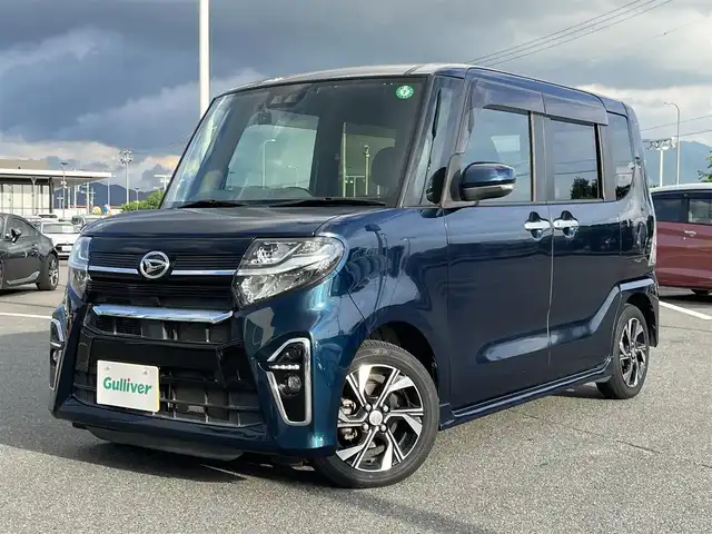 ダイハツ タント カスタム X 奈良県 2019(令1)年 5.8万km レーザーブルークリスタルシャイン 社外ＳＤナビ（ＡＶＩＣーＲＺ８１０）　/フルセグ　/Ｂｌｕｅｔｏｏｔｈ　/ＣＤ／ＤＶＤ　/バックカメラ　/ＥＴＣ　/スペアキー　/ドライブレコーダー　/純正アルミホイール　/純正フロアマット　/両側パワースライドドア/アイドリングストップ/ハーフレザーシート/ＬＥＤヘッドライト