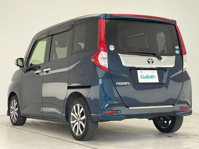 トヨタ ルーミー カスタムG－T 愛知県 2019(令1)年 3.4万km レーザーブルークリスタルシャイン 純正9型ナビ SDカードなし/全方位カメラ/両側パワースライドドア/クルーズコントロール/バックカメラ/コーナーセンサー/純正アルミホイール/LEDヘッドライト/オートマチックハイビーム/ドライブレコーダー/ETC/衝突軽減システム/フルセグ/CD DVD/Bluetooth/ステアリングスイッチ/スマートキー/プッシュスタート