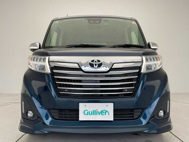 トヨタ ルーミー カスタムG－T 愛知県 2019(令1)年 3.4万km レーザーブルークリスタルシャイン 純正9型ナビ SDカードなし/全方位カメラ/両側パワースライドドア/クルーズコントロール/バックカメラ/コーナーセンサー/純正アルミホイール/LEDヘッドライト/オートマチックハイビーム/ドライブレコーダー/ETC/衝突軽減システム/フルセグ/CD DVD/Bluetooth/ステアリングスイッチ/スマートキー/プッシュスタート