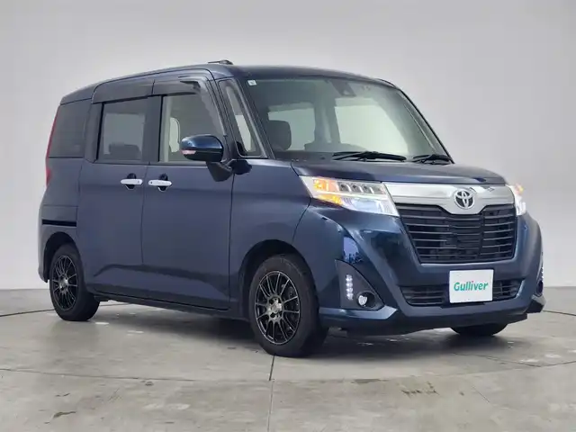 トヨタ ルーミー G S 愛知県 2017(平29)年 2.1万km 青 スマートアシスト/衝突回避支援機能/車線逸脱警報機能/ブレーキ制御付誤発進抑制機能/先行車発進お知らせ機能/クルーズコントロール/アイドリングストップ/両側パワースライドドア/純正7インチSDナビ/フルセグTV/CD/AM/FM/Bluetooth/AUX/前方ドライブレコーダー/シートヒーター/純正フロアマット/14インチアルミホイール/ホイール付スタッドレスタイヤ（社内積込）/スマートキー/ビルトインETC