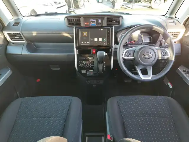 ダイハツ トール カスタムG ターボ 東京都 2020(令2)年 2.3万km ブラックマイカメタリック/パールホワイトⅢ 2トーン ワンオーナー/スマートアシスト/・衝突回避ブレーキ/・誤発進抑制制御/・車線逸脱警報機能/・先行車発進お知らせ機能/・アダプティブクルーズコントロール/・コーナーセンサー/・パノラマモニター/プッシュスタート/アイドリングストップ/純正ディスプレイオーディオ/フルセグTV/ETC/ドライブレコーダー/両側パワースライドドア/後席ロールサンシェード/LEDヘッドライト/オートライト/ドアバイザー/15インチ純正アルミホイール/スマートキー