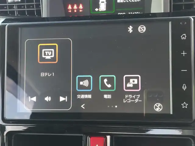 ダイハツ トール カスタムG ターボ 東京都 2020(令2)年 2.3万km ブラックマイカメタリック/パールホワイトⅢ 2トーン ワンオーナー/スマートアシスト/・衝突回避ブレーキ/・誤発進抑制制御/・車線逸脱警報機能/・先行車発進お知らせ機能/・アダプティブクルーズコントロール/・コーナーセンサー/・パノラマモニター/プッシュスタート/アイドリングストップ/純正ディスプレイオーディオ/フルセグTV/ETC/ドライブレコーダー/両側パワースライドドア/後席ロールサンシェード/LEDヘッドライト/オートライト/ドアバイザー/15インチ純正アルミホイール/スマートキー