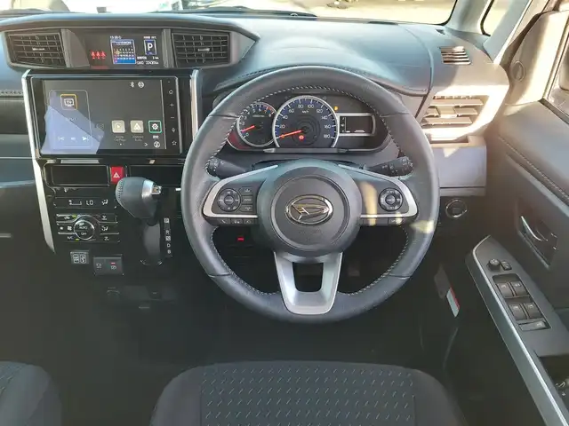 ダイハツ トール カスタムG ターボ 東京都 2020(令2)年 2.3万km ブラックマイカメタリック/パールホワイトⅢ 2トーン ワンオーナー/スマートアシスト/・衝突回避ブレーキ/・誤発進抑制制御/・車線逸脱警報機能/・先行車発進お知らせ機能/・アダプティブクルーズコントロール/・コーナーセンサー/・パノラマモニター/プッシュスタート/アイドリングストップ/純正ディスプレイオーディオ/フルセグTV/ETC/ドライブレコーダー/両側パワースライドドア/後席ロールサンシェード/LEDヘッドライト/オートライト/ドアバイザー/15インチ純正アルミホイール/スマートキー