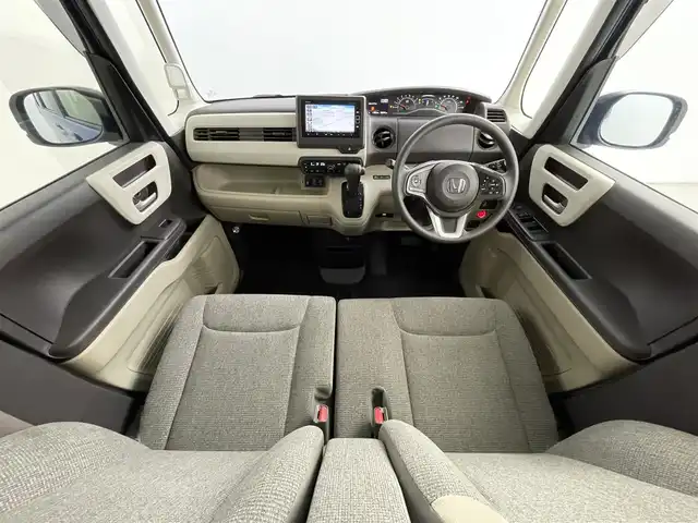 ホンダ Ｎ ＢＯＸ G L ホンダセンシング 道央・札幌 2019(平31)年 5.3万km ブリリアントスポーティブルーメタリック2トーン ・4WD/・コンフォートビューパッケージ/・純正メモリナビ(VXM-194VFi)/・DVD/CD/SD/iPod/フルセグ/・バックカメラ/・ビルトインETC/・社外前方ドライブレコーダー/・ホンダセンシング/・アダプティブクルーズコントロール/・横滑り防止装置/・片側パワースライドドア/・前席シートヒーター/・LEDヘッドライト/・オートライト/・2列目サンシェード/・社外14インチAW/・純正フロアマット/・プッシュスタート/・スマートキー