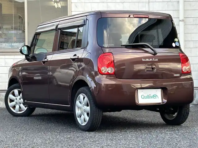 スズキ ラパン X 福岡県 2011(平23)年 9.8万km マルーンブラウンパール 純正オーディオ【CLCR10】/ (AM/FM/CD)/純正14インチAW/ETC/ベンチシート/電格ウインカーミラー/プッシュスタート/ドアバイザー/電源ソケット/社外フロアマット/スペアキー×1/保証書/取扱説明書