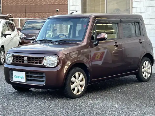 スズキ ラパン X 福岡県 2011(平23)年 9.8万km マルーンブラウンパール 純正オーディオ【CLCR10】/ (AM/FM/CD)/純正14インチAW/ETC/ベンチシート/電格ウインカーミラー/プッシュスタート/ドアバイザー/電源ソケット/社外フロアマット/スペアキー×1/保証書/取扱説明書