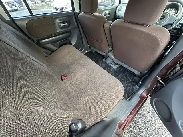 スズキ ラパン X 福岡県 2011(平23)年 9.8万km マルーンブラウンパール 純正オーディオ【CLCR10】/ (AM/FM/CD)/純正14インチAW/ETC/ベンチシート/電格ウインカーミラー/プッシュスタート/ドアバイザー/電源ソケット/社外フロアマット/スペアキー×1/保証書/取扱説明書