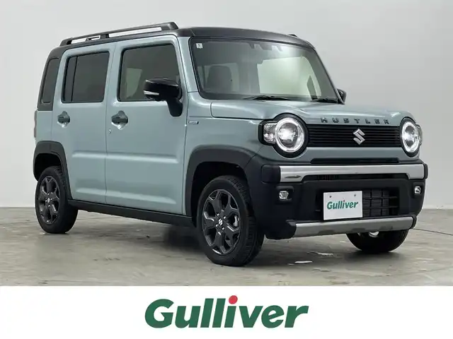 スズキ ハスラー タフワイルド・ターボ 埼玉県 2024(令6)年 0.1千km オフブルーメタリック/ブラック 2トーン 届出済未使用車　純正９インチナビ　全方位モニター　セーフティサポート　アダプティブクルーズコントロール　シートヒーター　パドルシフト　純正アルミホイール　スマートキー　オートハイビーム　ＬＥＤ　ＴＶ