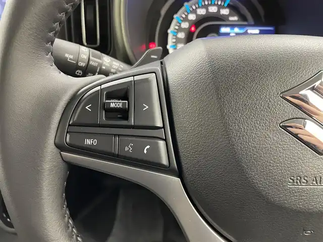 スズキ ハスラー タフワイルド・ターボ 埼玉県 2024(令6)年 0.1千km オフブルーメタリック/ブラック 2トーン 届出済未使用車　純正９インチナビ　全方位モニター　セーフティサポート　アダプティブクルーズコントロール　シートヒーター　パドルシフト　純正アルミホイール　スマートキー　オートハイビーム　ＬＥＤ　ＴＶ