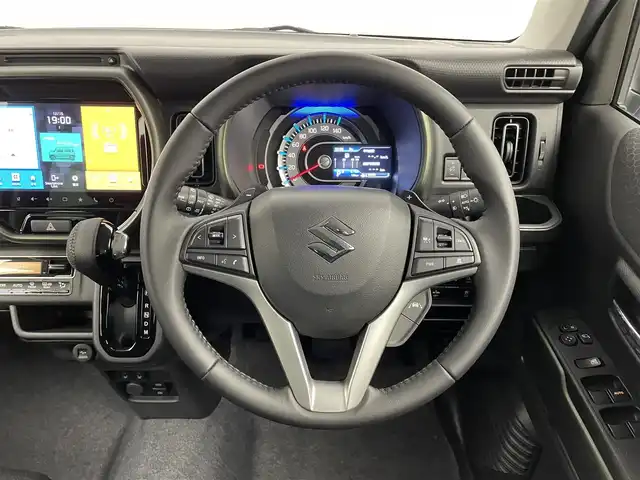 スズキ ハスラー タフワイルド・ターボ 埼玉県 2024(令6)年 0.1千km オフブルーメタリック/ブラック 2トーン 届出済未使用車　純正９インチナビ　全方位モニター　セーフティサポート　アダプティブクルーズコントロール　シートヒーター　パドルシフト　純正アルミホイール　スマートキー　オートハイビーム　ＬＥＤ　ＴＶ