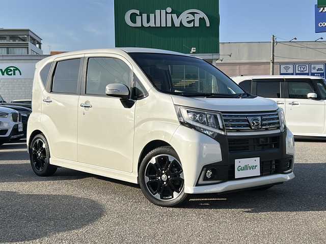 ダイハツ ムーヴ カスタム RS ハイパー SA 石川県 2015(平27)年 8万km パールホワイトⅢ 社外7インチナビ/（CD/DVD/SD/BT/フルセグTV）/ETC/バックカメラ/LEDヘッドライト/フォグランプ/ウィンカーミラー/スマートアシスト/ステアリングリモコン/パワーモード/ベンチシート/プッシュスタート/オートエアコン/純正フロアマット/ハーフレザーシート/純正15インチアルミホイール