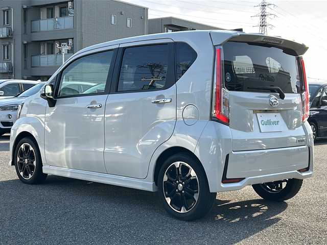 ダイハツ ムーヴ カスタム RS ハイパー SA 石川県 2015(平27)年 8万km パールホワイトⅢ 社外7インチナビ/（CD/DVD/SD/BT/フルセグTV）/ETC/バックカメラ/LEDヘッドライト/フォグランプ/ウィンカーミラー/スマートアシスト/ステアリングリモコン/パワーモード/ベンチシート/プッシュスタート/オートエアコン/純正フロアマット/ハーフレザーシート/純正15インチアルミホイール