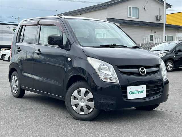 マツダ ＡＺ ワゴン XG 道央・札幌 2010(平22)年 2.7万km ブルーイッシュブラックパール3 4WD/社外ナビ/ワンセグTV/DVD/CD/ETC/運転席ヒーター/電格ミラー/ミラーヒーター/ドアバイザー/ライトレベライザー/夏タイヤ社外13インチAW積込/