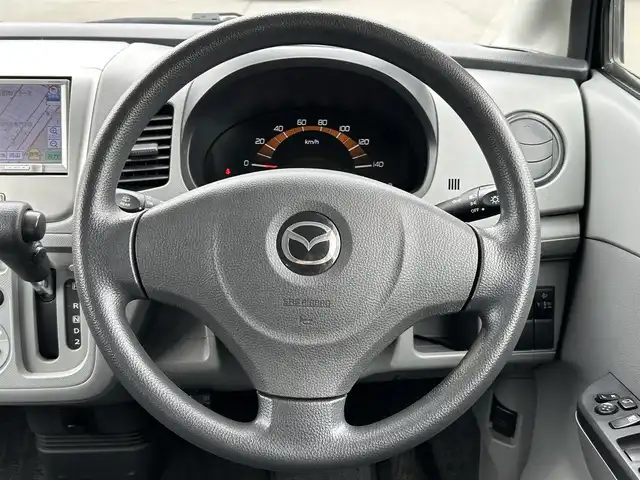 マツダ ＡＺ ワゴン XG 道央・札幌 2010(平22)年 2.7万km ブルーイッシュブラックパール3 4WD/社外ナビ/ワンセグTV/DVD/CD/ETC/運転席ヒーター/電格ミラー/ミラーヒーター/ドアバイザー/ライトレベライザー/夏タイヤ社外13インチAW積込/