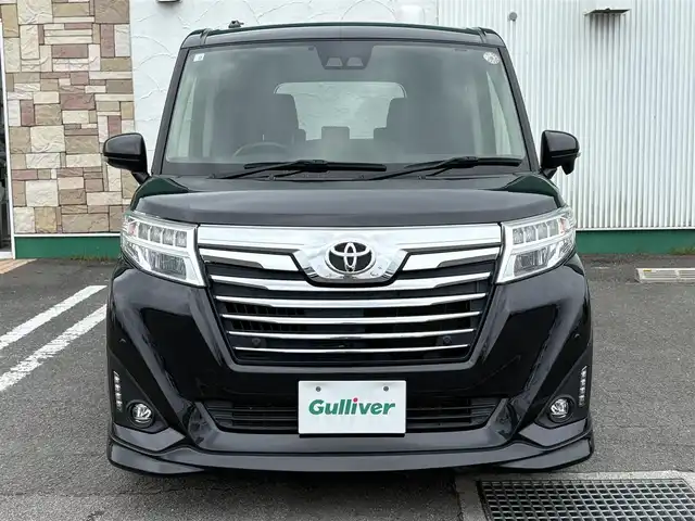 トヨタ ルーミー カスタムG 徳島県 2018(平30)年 5.5万km ブラックマイカメタリック SDナビ　NSCD-W66/　AM/FM/BT/CD/ワンセグ/SD/AUX/ビルトインETC2.0/バックカメラ/クルーズコントロール/アイドリングストップ/両側電動スライドドア/前後コーナーセンサー/スマートキー/プッシュスタート/純正フロアマット/ドアバイザー/オートライト/オートマチックハイビーム/LEDヘッドライト/フォグライト/取扱説明書/新車時保証書