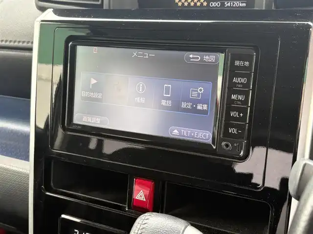 トヨタ ルーミー カスタムG 徳島県 2018(平30)年 5.5万km ブラックマイカメタリック SDナビ　NSCD-W66/　AM/FM/BT/CD/ワンセグ/SD/AUX/ビルトインETC2.0/バックカメラ/クルーズコントロール/アイドリングストップ/両側電動スライドドア/前後コーナーセンサー/スマートキー/プッシュスタート/純正フロアマット/ドアバイザー/オートライト/オートマチックハイビーム/LEDヘッドライト/フォグライト/取扱説明書/新車時保証書
