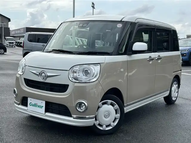ダイハツ ムーヴ キャンバス G メイクアップ SA Ⅲ 奈良県 2018(平30)年 3.9万km パールホワイトⅢ/ナチュラルベージュマイカメタリック 2トーン 社外ナビ　/ワンセグ　/ＤＶＤ再生/Bluetooth　/ＵＳＢ入力端子　/ETC　/バックカメラ/両側パワースライドドア　/ベンチシート　/純正フロアマット　/衝突被害軽減ブレーキ　/横滑り防止装置　/アイドリングストップ/オートLEDライト/オートハイビーム/W+サイドエアバッグ/取扱説明書
