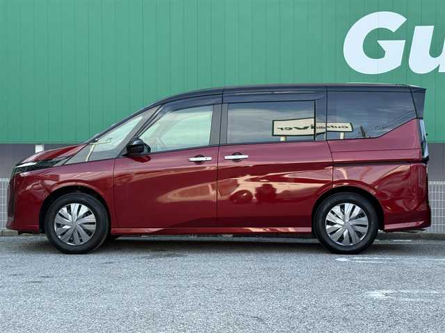 日産 セレナ X V 千葉県 2024(令6)年 1万km 赤Ⅱ 純正SDナビ/　(フルセグTV/CD/DVD/Bluetooth/iPod)/ワンオーナー/両側パワースライドドア/アラウンドビューモニター/前席シートヒーター/デジタルインナーミラー/前後ドライブレコーダー/前後コーナーセンサー/エマージェンシーブレーキ/レーダークルーズコントロール/ステアリングスイッチ/パドルシフト/ETC/純正LEDヘッドライト/純正フロアマット/オートライト/スマートキー