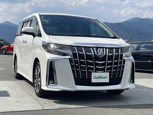 トヨタ アルファード S Cパッケージ 山梨県 2021(令3)年 2.6万km ホワイトパールクリスタルシャイン ナビ付きディスプレイオーディオ/JBLサウンド/フルセグ/後席モニタ/ＥＴＣ/衝突軽減装置/両側電動スライドドア/ステリングヒーター/ＢＳＭ/ドライブレコーダー/シートヒーター/シートベンチレーション