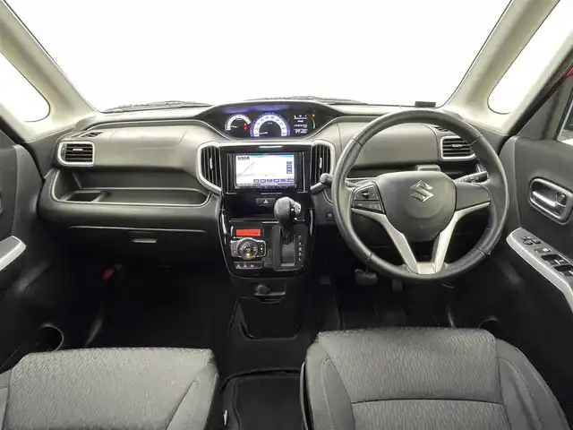 スズキ ソリオ バンディット HV MV 熊本県 2015(平27)年 7.3万km ファーベントレッド/スーパーブラックパール 社外メモリーナビ＆ワンセグＴＶ＆ＣＤ/バックカメラ/ＥＴＣ/ステアリングリモコン/アイドリングストップ/社外セキュリティ/左側パワースライドドア/純正１５inアルミホイール/オートライト/ＬＥＤライト/フォグランプ /ウィンカーミラー/電動格納ミラー/スマートキー/プッシュスタート/Ｗ＆サイドエアバッグ/横滑り防止装置/ＡＢＳ/ドアバイザー/フロアマット/新車保証書/取扱説明書/スマートスペアキー有