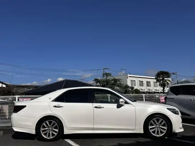 トヨタ クラウン アスリート S 静岡県 2013(平25)年 12.5万km ホワイトパールクリスタルシャイン ユーザー買取車両/純正MOPナビ/　【CD/DVD/BT/地デジフルセグTV】/純正HID/純正17インチAW/バックカメラ/クルーズコントロール/ビルトインETC/新車時保証書/取扱説明書/スペアキー×1