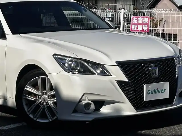 トヨタ クラウン アスリート S 静岡県 2013(平25)年 12.5万km ホワイトパールクリスタルシャイン ユーザー買取車両/純正MOPナビ/　【CD/DVD/BT/地デジフルセグTV】/純正HID/純正17インチAW/バックカメラ/クルーズコントロール/ビルトインETC/新車時保証書/取扱説明書/スペアキー×1