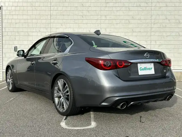日産 スカイライン ハイブリッド GT タイプSP 新潟県 2020(令2)年 4.8万km ダークメタルグレー 衝突軽減/プロパイロット2.0/全方位カメラ/純正ナビ/(AM/FM/CD/DVD/BT/フルセグ)/ETC2.0/アンビエントLEDライトシステム/追従クルーズコントロール/アイドリングストップ/コーナーセンサー/BSM/本革シート/シートヒーター/パドルシフト/革巻きステアリング/ステアリングスイッチ/AUTOライト/LEDヘッドライト/横滑り防止/プッシュスタート/スマートキー