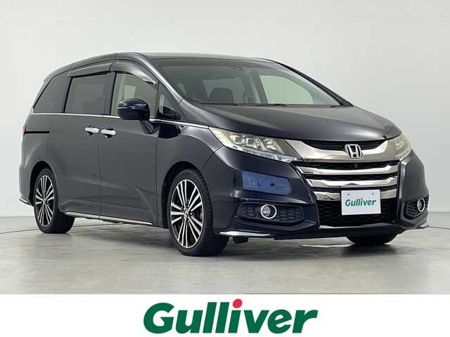 ホンダ オデッセイ アブソルート・EXホンダセンジング 岐阜県 2016(平28)年 7万km プレミアムヴィーナスブラックP 純正ナビゲーション/FM AM/CD DVD/USB/Bluetooth /HDMI/iPod/フルセグテレビ/全周囲カメラ/革巻きステアリング/ステアリングリモコン/両側パワースライドドア/純正ビルトインETC/前方ドライブレコーダー/スマートキー/プッシュスタート/スペアキー/バニティランプ/ホンダセンシング/衝突被害軽減ブレーキ/ACC先行車検知機能/先行車発信お知らせ機能/路外逸脱抑制システム/レーンキープアシストシステム/ブラインドスポットビューモニター/コーナーセンサー/横滑り防止装置/標識認識機能