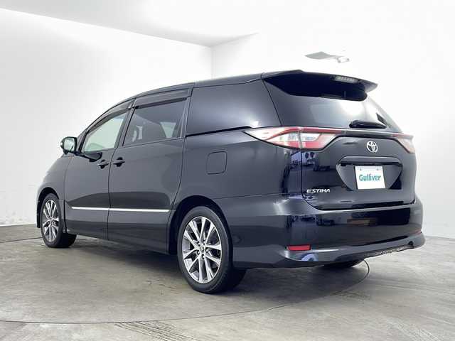 トヨタ エスティマ アエラス 兵庫県 2016(平28)年 6.9万km ブラック ・ワンオーナー車/・純正ナビ/Bluetooth/CD/DVD/TV/・バックカメラ/・トヨタセーフティセンス/・プリクラッシュセーフティ/・レーンディバーチャーアラート/・オートハイビーム/・クルーズコントロール/・先行車発進告知/・両側パワースライドドア/・純正11インチフリップダウンモニター/・ガラスサンルーフ/・2列目オットマン/・純正フロアマット/・ステアリングスイッチ/・LEDヘッドライト/・純正18インチアルミホイールタイヤ/・スマートキー/・スペアキー