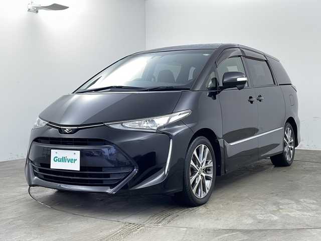 トヨタ エスティマ アエラス 兵庫県 2016(平28)年 6.9万km ブラック ・ワンオーナー車/・純正ナビ/Bluetooth/CD/DVD/TV/・バックカメラ/・トヨタセーフティセンス/・プリクラッシュセーフティ/・レーンディバーチャーアラート/・オートハイビーム/・クルーズコントロール/・先行車発進告知/・両側パワースライドドア/・純正11インチフリップダウンモニター/・ガラスサンルーフ/・2列目オットマン/・純正フロアマット/・ステアリングスイッチ/・LEDヘッドライト/・純正18インチアルミホイールタイヤ/・スマートキー/・スペアキー