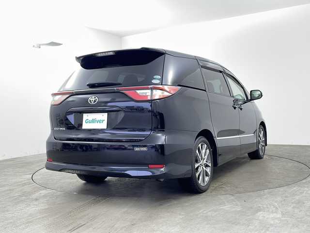 トヨタ エスティマ アエラス 兵庫県 2016(平28)年 6.9万km ブラック ・ワンオーナー車/・純正ナビ/Bluetooth/CD/DVD/TV/・バックカメラ/・トヨタセーフティセンス/・プリクラッシュセーフティ/・レーンディバーチャーアラート/・オートハイビーム/・クルーズコントロール/・先行車発進告知/・両側パワースライドドア/・純正11インチフリップダウンモニター/・ガラスサンルーフ/・2列目オットマン/・純正フロアマット/・ステアリングスイッチ/・LEDヘッドライト/・純正18インチアルミホイールタイヤ/・スマートキー/・スペアキー