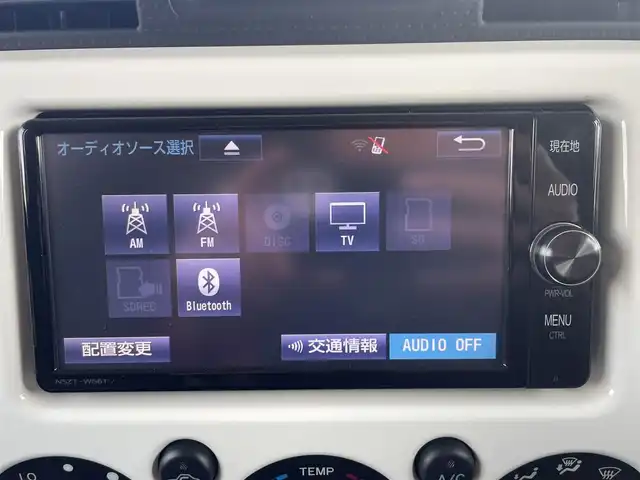 トヨタ ＦＪクルーザー カラーパッケージ 長崎県 2017(平29)年 4.7万km ホワイト 純正SDナビ/CD/DVD/BT/フルセグTV/バックカメラ/クルーズコントロール/社外レーダー(ZERO 702V)/ステアリングスイッチ/コーナーセンサー/ETC/スペアキー