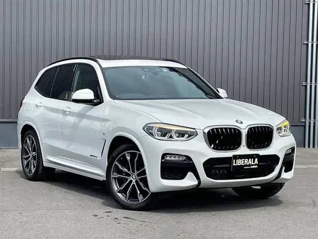 ＢＭＷ Ｘ３ xDrive20d Mスポーツ 青森県 2017(平29)年 5.1万km アルピンホワイトⅢ /4WD/パノラマサンルーフ/黒革シート/ハイラインＰＫＧ　/イノベーションＰ　/ｈａｒｍａｎｋａｒｄサウンド　/ＡＣＣ　　/HUD/全席シートヒーター　/D席メモリー付き//　前席パワーシート /純正HDDナビ　/　(フルセグＴＶ/DVD/Bt/USB//　Screen Mirroring)　/３６０°ドライビングアシストプラス　/パーキングアシストプラス　/衝突軽減ブレーキ/置くだけ充電/オートワイパー/オートマチックハイビーム/LEDライト/前後フォグランプ/パワーバックドア/ウインカーミラー /電動格納ミラー/W/サイド/カーテンエアバッグ/ABS/スマートキー・インテリキー/保証書/取説