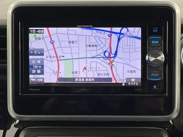 スズキ スペーシア カスタム HYBRID XS 新潟県 2018(平30)年 3.8万km ピュアホワイトP スズキセーフティサポート	/禁煙車/ワンオーナー/社外メモナビ　/　　CD/DVD/AM/FM/フルセグ/BT/バックモニター/両側パワースライドドア/LEDオートライト/フォグランプ/ハーフレザーシート/運転席シートヒーター/純正15インチ純正アルミホイール付/アイドリングストップ/ステアリングスイッチ/サーキュレーター/リアサンシェード/パーソナルデーブル/ドライブレコーダー/スペアキー/スマートキー/ETC