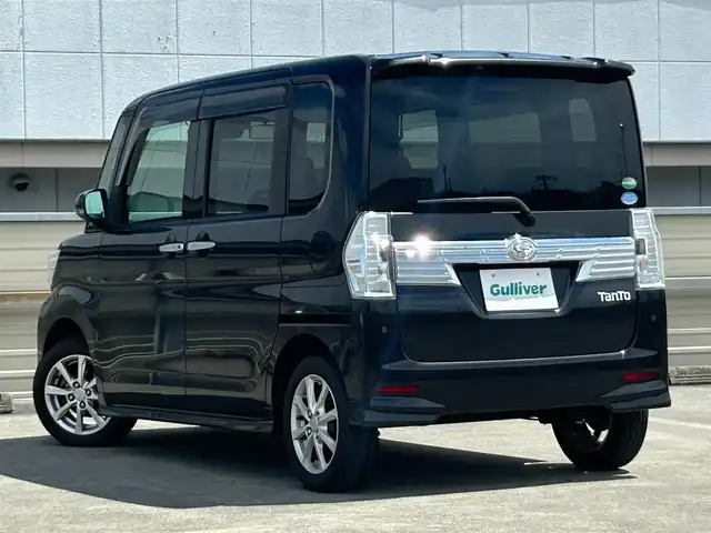 ダイハツ タント カスタム X SA Ⅲ 静岡県 2019(平31)年 3.5万km ブラックマイカメタリック 社外メモリナビ/（AM/FM/CD/BT)/ドラレコ/片側パワースライドドア /ETC/スマートキー2本/プッシュスタート/スマートアシスト３/・衝突被害軽減ブレーキ/・横滑り防止装置/オートライト/オートマチックハイビーム/純正フロアマット/ドアバイザー/純正１４インチアルミホイール/保証書/取扱説明書