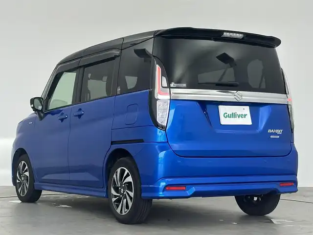 スズキ ソリオ バンディット HV MV 愛知県 2022(令4)年 5万km スピーディーブルーメタリック/ブラック2トーンルーフ 純正メモリナビ　/（DVD/CD/SmartphoneLink/BT/フルセグTV）/全方位バックカメラ　/シートヒーター　/両側パワースライドドア　/ETC2.0/ＨＵＤ　/ＶＩＥＷボタン　/クルーズコントロール（追従走行有）/衝突被害軽減システム　/レーンキープアシスト　/純正１５インチＡＷ　/ＬＥＤヘッドライト　/ドアバイザー/カーテンエアバッグ