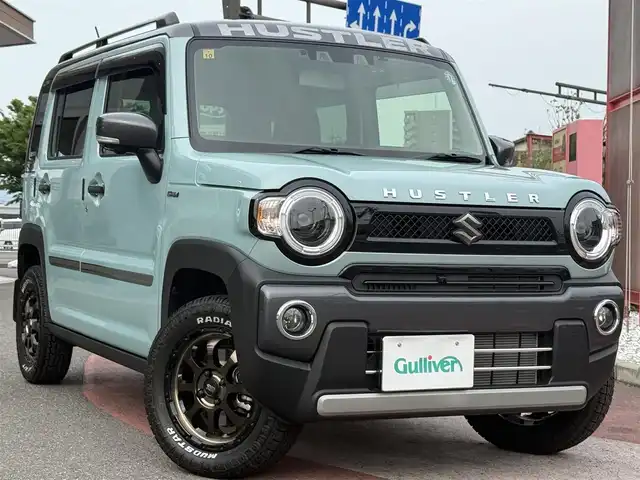 スズキ ハスラー Jスタイル Ⅱ ターボ 香川県 2022(令4)年 0.7万km オフブルーメタリック/ガンメタリック2トーンルーフ 純正メモリナビ/【フルセグ/CD/DVD/BT】/全方位カメラ/レーダークルーズコントロール/前席シートヒーター/2インチリフトアップ(KYB)/ルーフレール/スズキセーフティサポート/レーンキープアシスト/前後コーナーセンサー/社外前後ドライブレコーダー/ETC/USB接続/LEDヘッドライト/社外15インチアルミ