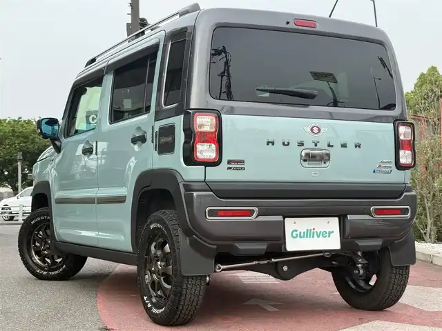 スズキ ハスラー Jスタイル Ⅱ ターボ 香川県 2022(令4)年 0.7万km オフブルーメタリック/ガンメタリック2トーンルーフ 純正メモリナビ/【フルセグ/CD/DVD/BT】/全方位カメラ/レーダークルーズコントロール/前席シートヒーター/2インチリフトアップ(KYB)/ルーフレール/スズキセーフティサポート/レーンキープアシスト/前後コーナーセンサー/社外前後ドライブレコーダー/ETC/USB接続/LEDヘッドライト/社外15インチアルミ