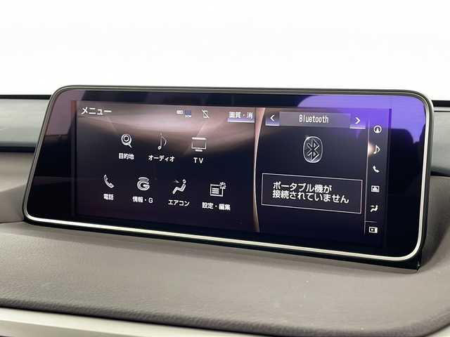 レクサス ＲＸ 450h バージョンL 新潟県 2018(平30)年 5.4万km グラファイトブラックガラスフレーク 純正ナビ/フルセグTV/Bluetooth/CD/DVD/USB/AUX/アラウンドビューモニター/ETC/前席パワーシート/ステアリングヒーター/前席シートヒーター/ヘッドアップディスプレイ/置くだけ充電/レクサスセーフティープラス/インテリジェントクリアランスソナー/BSM/クルーズコントロール/サンルーフ/保証書