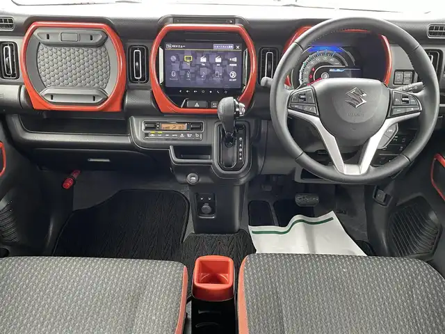 スズキ ハスラー HYBRID X ターボ 長崎県 2020(令2)年 4.8万km バーミリオンオレンジ/ガンメタリック2トーン 全方位カメラ/純正メーカーナビ/スズキセーフティーサポート/前席シートヒーター/ETC/レーダークルーズコントロール/レーンキープアシスト/ステアスイッチ/パドルシフト/レーダークルーズコントロール/クリアランスソナー/アイドリングストップ/オートライト/LEDヘッドライト/スマートキー/新車保証書/取扱説明書