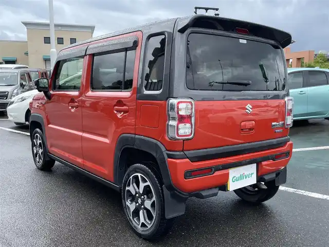 スズキ ハスラー HYBRID X ターボ 長崎県 2020(令2)年 4.8万km バーミリオンオレンジ/ガンメタリック2トーン 全方位カメラ/純正メーカーナビ/スズキセーフティーサポート/前席シートヒーター/ETC/レーダークルーズコントロール/レーンキープアシスト/ステアスイッチ/パドルシフト/レーダークルーズコントロール/クリアランスソナー/アイドリングストップ/オートライト/LEDヘッドライト/スマートキー/新車保証書/取扱説明書