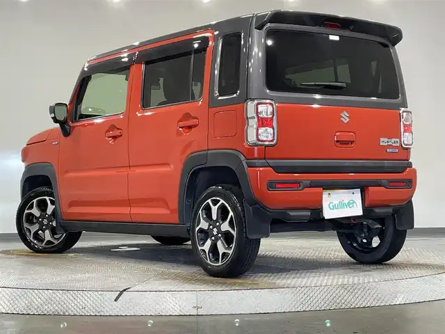 スズキ ハスラー HYBRID X ターボ 愛知県 2020(令2)年 4.8万km バーミリオンオレンジ/ガンメタリック2トーン 純正９インチナビ/全方位モニター/衝突軽減ブレーキ/レーダークルーズコントロール/クリアランスソナー/車線逸脱警報/シートヒーター/パドルシフト/ビルトインＥＴＣ/アクセサリーソケット/オートライトフォグランプ/ＬＥＤヘッドライト/アイドリングストップ/ISOFIX/純正１５インチアルミホイール