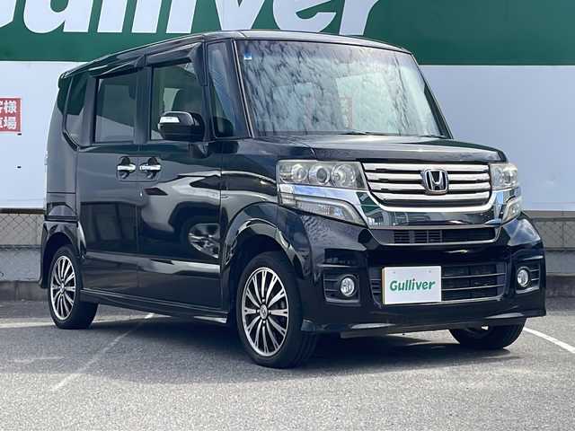 ホンダ Ｎ ＢＯＸ カスタム ターボ SSパッケージ 福島県 2015(平27)年 7.8万km スマートブラック ４WD/社外ＳＤナビ/（FM/AM/DVD/SD/USB/Bluetooth）/バックカメラ/フルセグTV/LEDヘッドライト/オートライト/アイドリングストップ/横滑り防止装置/プッシュスタート/スマートキー/フロアマット/ドライブレコーダー/純正15インチAW