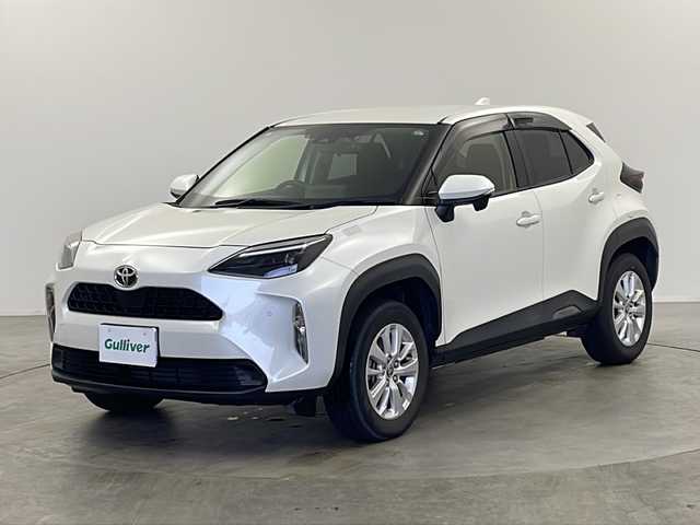 トヨタ ヤリスクロス G 栃木県 2021(令3)年 4.7万km ホワイトパールクリスタルシャイン ４WD/トヨタセーフティセンス/・プリクラッシュセーフティ/・レーントレーシングアシスト/・レーンディパーチャーアラート/・ロードサインアシスト/・レーダークルーズコントロール/・オートマチックハイビーム/・先行車発進アラーム/・プロアクティブドライビングアシスト/・レーンチェンジアシスト/・フロントクロストラフィックアラート/純正ディスプレイオーディオ/ Bluetooth/AM/FM/Miracast/バックカメラ/ビルトインETC/前後方ドライブレコーダー/シートヒーター/ステアリングヒーター/オートライト/電格ウィンカーミラー