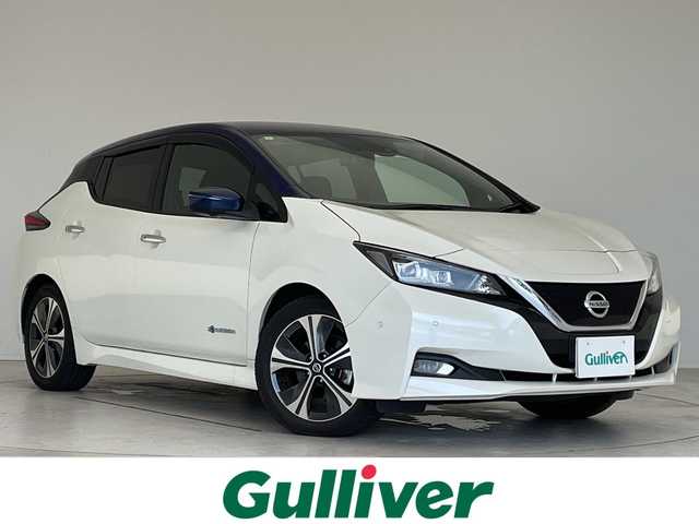 日産 リーフ G 愛知県 2021(令3)年 2.4万km ブリリアントホワイトパール/オーロラフレアブルーパール 2トーン 純正9型ディズプレイオーディオナビ/プロパイロット/全方位カメラ/シートヒーター/レーダークルーズコントロール/バックカメラ/コーナーセンサー/純正アルミホイール/ETC2.0/ブラインドスポットモニター/LEDヘッドライト/ステアリングヒーター/ドライブレコーダー/フルセグ/ステアリングスイッチ/スマートキー/プッシュスタート