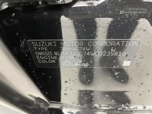 スズキ ジムニー ノマド FC 群馬県 2025(令7)年 0.1千km 黒 登録済未使用車(登録時走行距離：35km)/＝＝＝＝＝/登録済未使用車　シートヒーター　デュアルカメラブレーキサポート　衝突被害軽減ブレーキ　車線逸脱警報システム　ダウンヒルアシストコントロール　クルーズコントロール　パーキングソナー　スマートキー　４ＷＤ